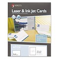Maco Laser and Ink Jet Post Cards, 2 Up, 6x4, White, 100/Bx
