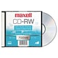 Maxell 630011 4x CD-RW, Silver, 10/Pack