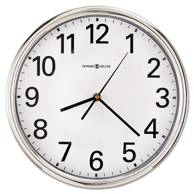 Howard Miller® 12 Hamilton Wall Clock, Silver