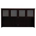Mayline® Mira 19 x 17 1/2 Wood Veneer Hutch With Framed Glass Door; Espresso