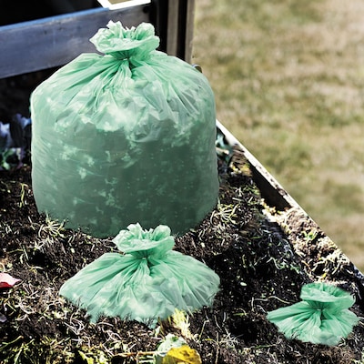 Stout EcoSafe-6400™ Bags, 32 Gallon, .85 Mil, 33 x 48, Green, 50/BX