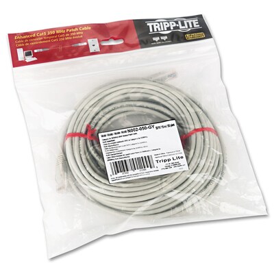 Tripp Lite 50' Cat5e Molded Patch Cable, Gray
