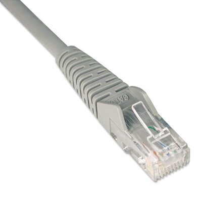 Tripp Lite CAT6/CAT5e/Network Snagless Patch Cable, 50ft., Gray