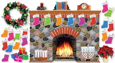 Scholastic Bulletin Board Set, Holiday Hearth (SC-546913)