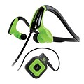 GOgroove BlueVIBE Wireless Bluetooth Stereo Headphones, Black/Green (GGBVCFT100BKEW)