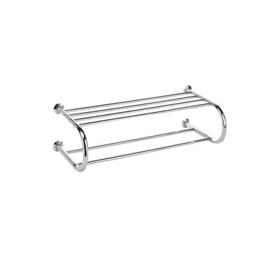Whitmor Metal Shelf and Towel Rack; Chrome