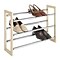 Whitmor 21 Pairs Capacity Stackable Expandable Shoe Rack, Silver