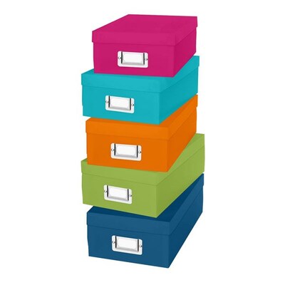 Whitmor Plastic Organizer Box Set, Assorted