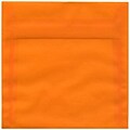 JAM Paper® 6.5 x 6.5 Square Translucent Vellum Invitation Envelopes, Orange, 100/Pack (2812710B)
