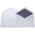 JAM Paper® Lined Wedding Envelope Set, 5.75 x 8, White with Orchid Purple Lined Envelopes, 100/pack (526SE6430)