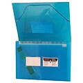 JAM Paper® 13 Pocket Expanding File, Letter Size, 9 x 13, Blue, 24/pack (21621716B)