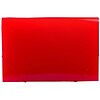 JAM Paper® 13 Pocket Expanding File, Legal Size, 10 x 15, Red, Sold Individually (419EX13RE)