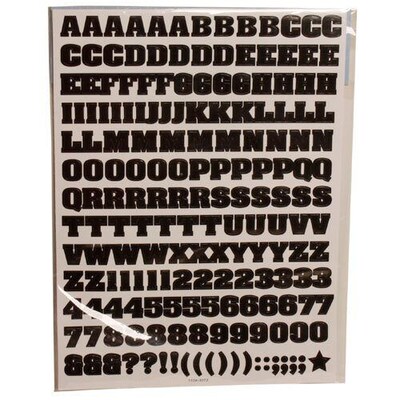 JAM Paper® Self-Adhesive Alphabet Letter Stickers, Black, 372/Pack (2132817353)