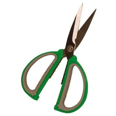 JAM Paper® Sharp Tip Ribbon Cutting Scissors, Beige and Green, Sold Individually (3238519115)