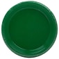JAM Paper® Round Plastic Disposable Party Plates, Small, 7 Inch, Green, 20/Pack (255328195)