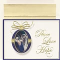 JAM Paper® Christmas Cards Set, Angels Adoring, 18/Pack (526823100)