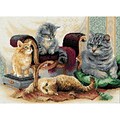 RIOLIS Feline Family Counted Cross Stitch Kit, Multicolor
