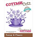 CottageCutz® Petites Die, Teacup & Flowers, 2.5 x 2.3