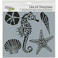 Crafters Workshop Doodling Template, 12 x 12, Sea Creatures