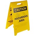 Floor Sign, Dbl Side, Pardon Our Appearance . . .Caution Hazardous Area, 20X12