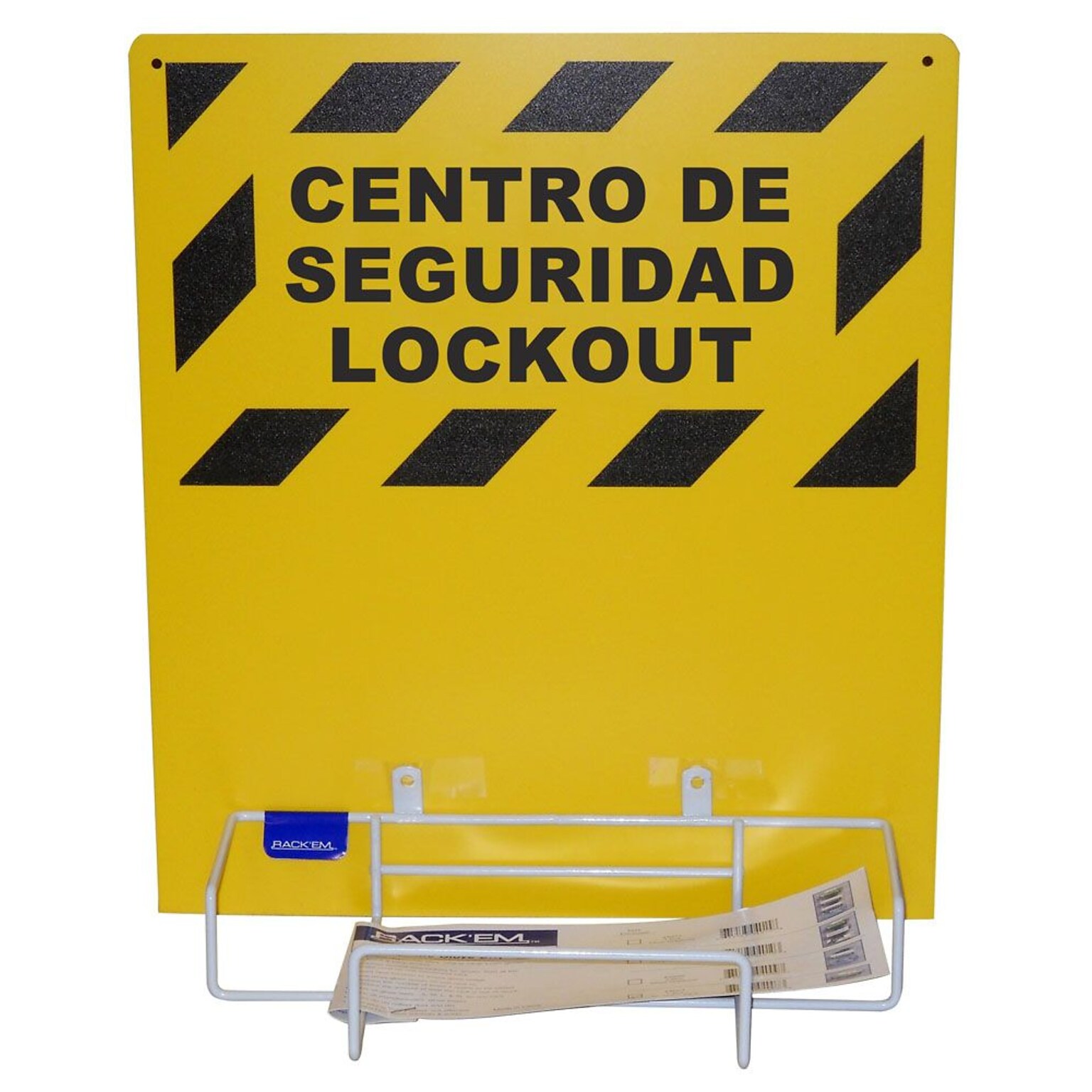 Loto,Electrical Lockout Bilingual, Backboard And Rack, 20X14
