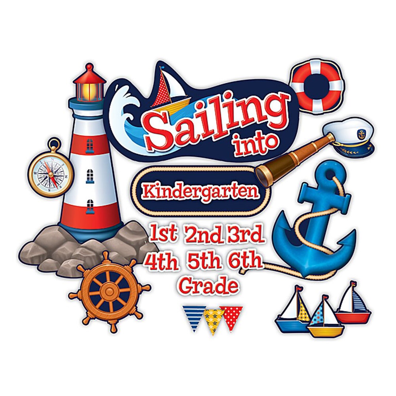 Teacher Created Resources Bulletin Board Display Set, Sailing Into… (TCR5440)