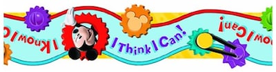 Eureka® I Think I Can Extra Wide Cut Deco Trim, Mickey Mouse Clubhouse, PreK - 12th Grade (EU-845209)