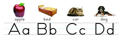 Eureka® Manuscript ABCs With Photos Alphabet Set, PreK - 12th Grade (EU-847700)