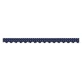 Teacher Created Resources Toddler - 12th Grade Border Trim, Navy Polka Dots, 12/Pack