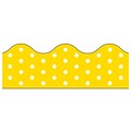 Trend Enterprises® Toddler - 12th Grade Terrific Trimmer, Yellow Polka Dots, 12/Pack
