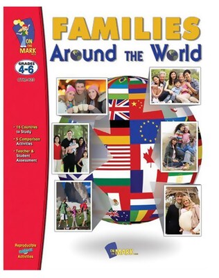 On The Mark Press "Families Around The World" Book, Grade 4th - 6th (OTM823)