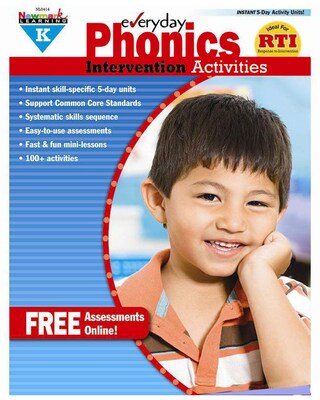 Newmark Learning Everyday Phonics Intervention Activities Book, Grade K