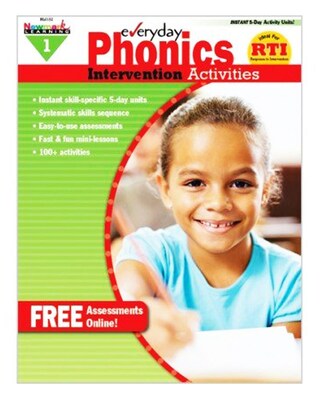 Newmark Learning Everyday Phonics Intervention Activities Book, Grade 1