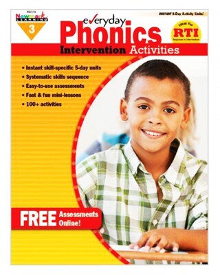 Newmark Learning Everyday Phonics Intervention Activities Book, Grade 3