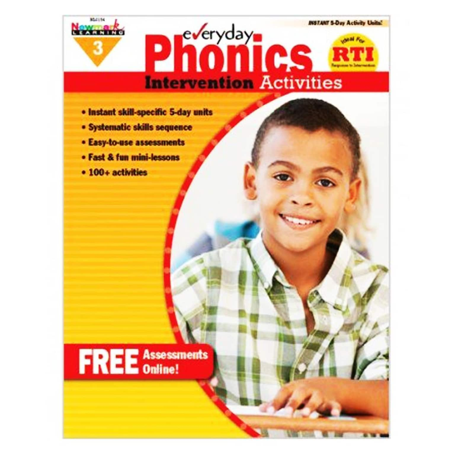 Newmark Learning Everyday Phonics Intervention Activities Book, Grade 3