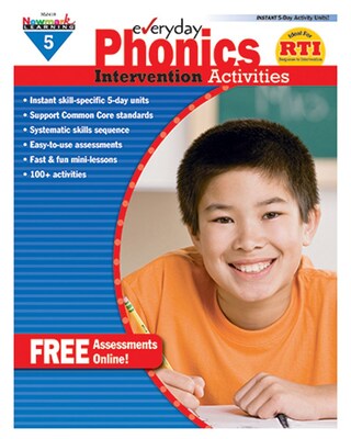 Newmark Learning Everyday Phonics Intervention Activities Book, Grade 5