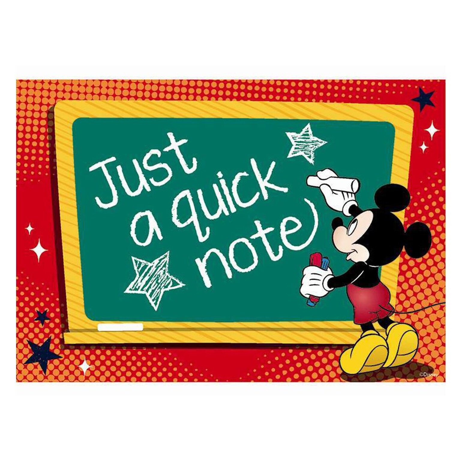 Eureka® 4 x 6 Post Card, Mickey Teacher, 36/Pack