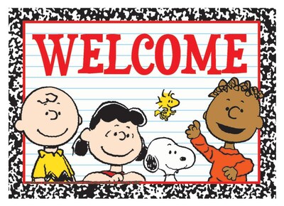 Eureka® Teacher Post Card, Peanuts Welcome, 4" x 6" (EU-831909)