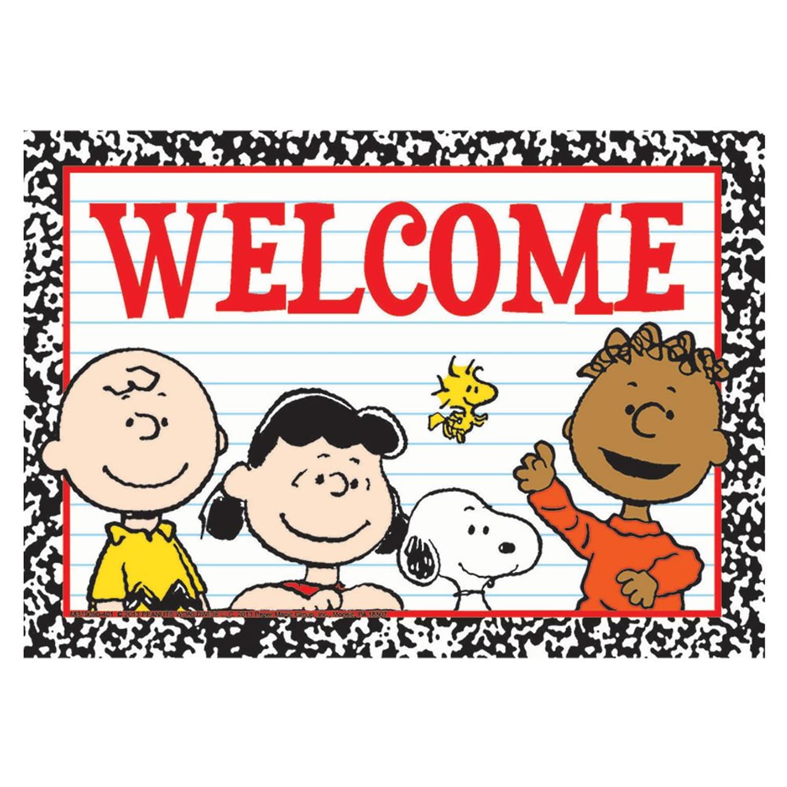 Eureka® Teacher Post Card, Peanuts Welcome, 4 x 6 (EU-831909)