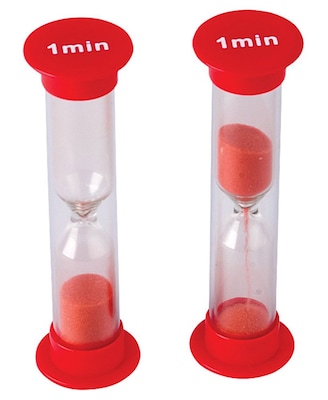 Teacher Created Resources 1 Minute Small Sand Timers, Ages 4+ (TCR20646)