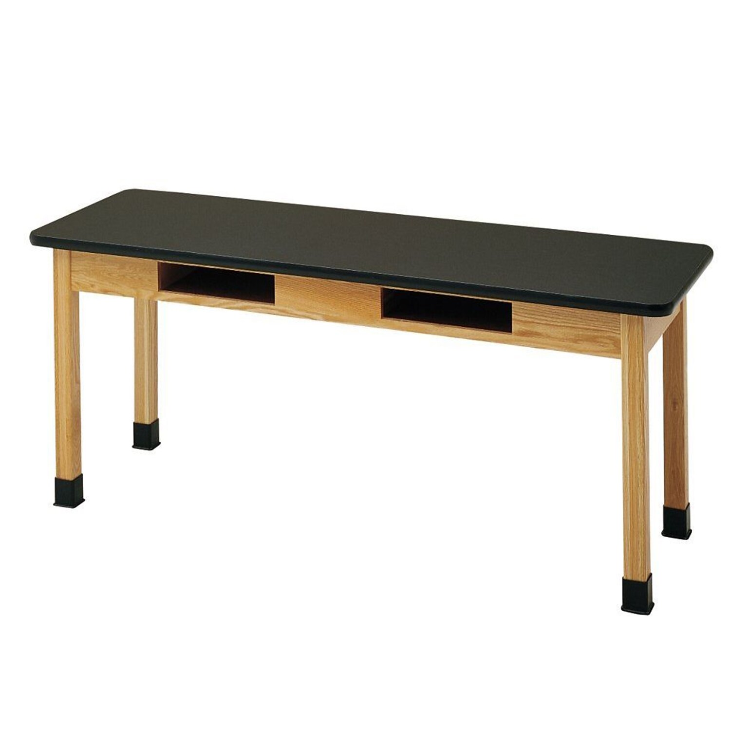 Diversified Woodcrafts Rectangular Activity Table, 60 x 24, Black (C7606K30N)