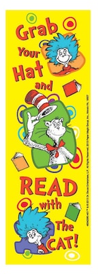 Eureka Dr. Seuss Bookmarks: Grab Your Hat, 36/Pack (EU-834206)