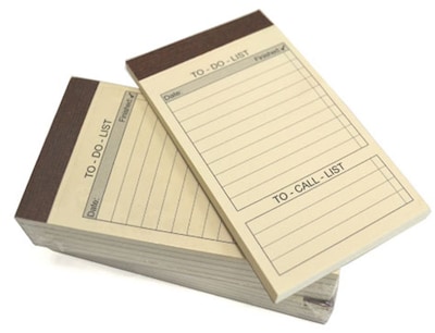 Royce Leather Note Pad Note Jotters, Yellow, 10/Pk