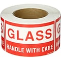 Tape Logic Glass - Handle With Care Shipping Label; 3 x 5, 500/Roll