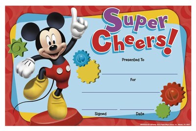 Eureka® Mickey Mouse Clubhouse Super Cheers Recognition Award (EU-844002)