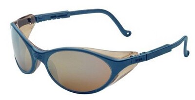 Uvex By Sperian® Bandit™ Eyewear; Blue Slate Frame, Mirror Lens Tint