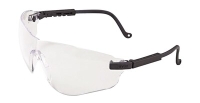 Uvex By Sperian® Falcon™ Eyewear, Black Frame, Clear Lens