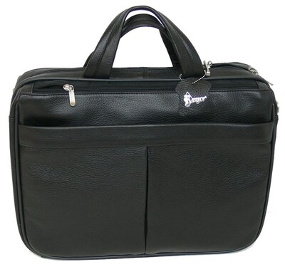 Royce Leather Laptop Briefcase Black