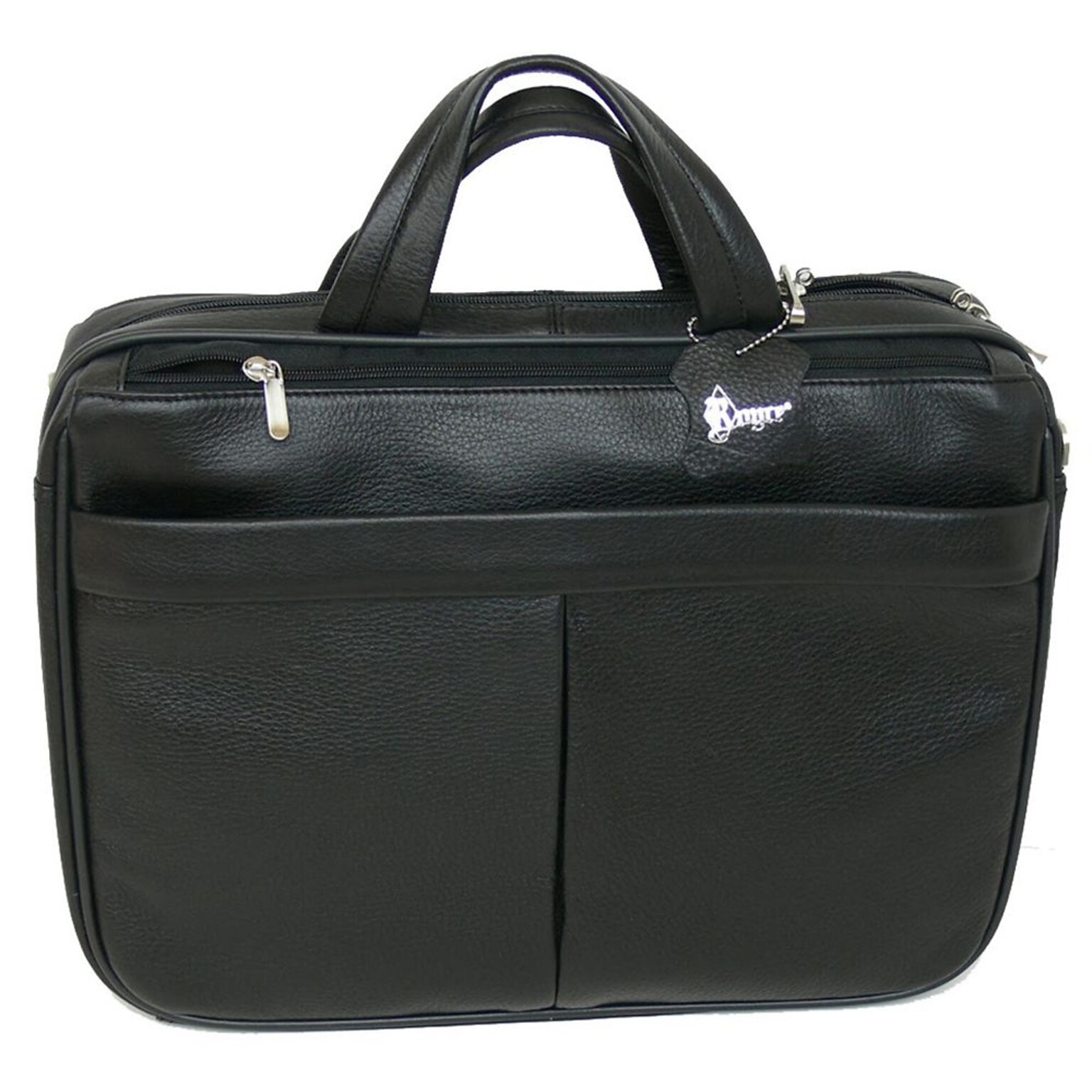 Royce Leather Laptop Briefcase Black