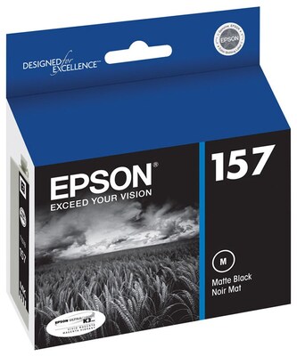 Epson T157 Ultrachrome Black Matte Standard Yield Ink Cartridge